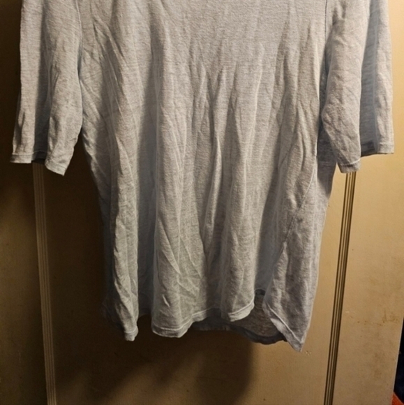 Vintage Nicole Miller 100 percent linen light blue t‎ shirt - Picture 6 of 6